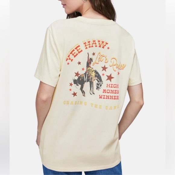 NWT Wildfox Rodeo Cowboy Tee Shirt Top Size Small‎ - Picture 1 of 10